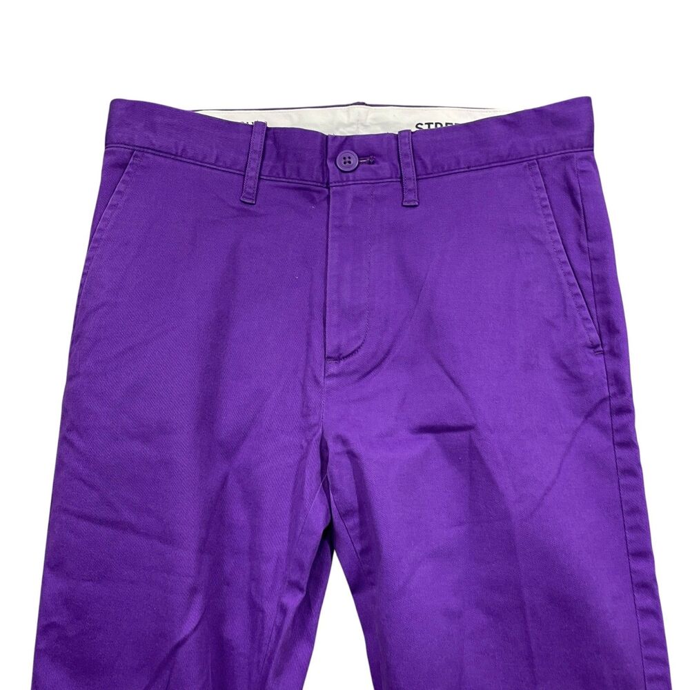 Crewcuts‎ 16 Reimagined Adjustable Waist Pockets Deep Purple Cotton Blend - Picture 6 of 7